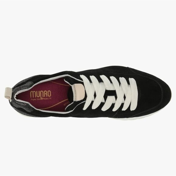 NEW Munro Monique Shoe- Black/Silver - Size 8AA (narrow), box included - Picture 2 of 4